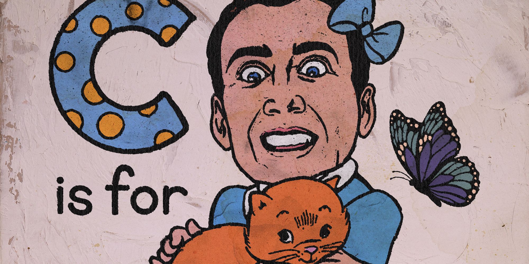 アーティストは CatCon の Uncaged Exhibit のために Nic Cage と彼の猫 Merlin を描いています